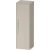 Duravit D-CODE 132x40x36 cm-es 1 ajtós félmagas szekrény króm fogantyúval, jobbos, matt taupe DC1338R10910000