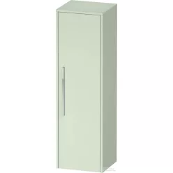  Duravit D-CODE 132x40x36 cm-es 1 ajtós félmagas szekrény króm fogantyúval, jobbos, matt halványzöld DC1338R10HH0000