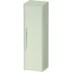 Duravit D-CODE 132x40x36 cm-es 1 ajtós félmagas szekrény króm fogantyúval, jobbos, matt halványzöld DC1338R10HH0000