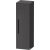 Duravit D-CODE 132x40x36 cm-es 1 ajtós félmagas szekrény fekete fogantyúval, jobbos, matt grafit DC1338RBD490000