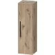 Duravit D-CODE 132x40x36 cm-es 1 ajtós félmagas szekrény fekete fogantyúval, jobbos, márványos tölgy DC1338RBD550000