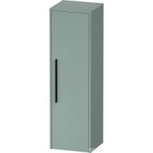   Duravit D-CODE 132x40x36 cm-es 1 ajtós félmagas szekrény fekete fogantyúval, jobbos, matt flord zöld DC1338RBDHG0000