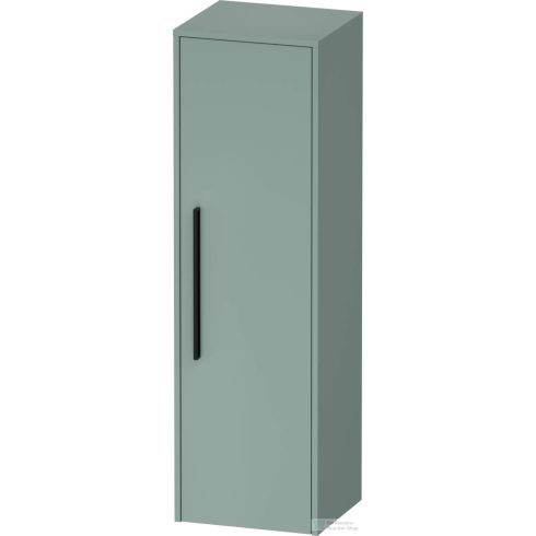 Duravit D-CODE 132x40x36 cm-es 1 ajtós félmagas szekrény fekete fogantyúval, jobbos, matt flord zöld DC1338RBDHG0000