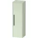 Duravit D-CODE 132x40x36 cm-es 1 ajtós félmagas szekrény fekete fogantyúval, jobbos, matt halványzöld DC1338RBDHH0000