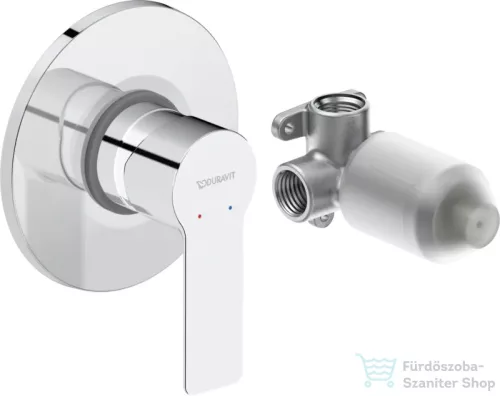 Duravit D-CODE falsík alatti kád/zuhany csaptelep alaptesttel, króm DC4210007010