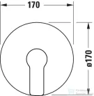 Duravit D-CODE falsík alatti kád/zuhany csaptelep alaptest nélkül, króm DC4210010010