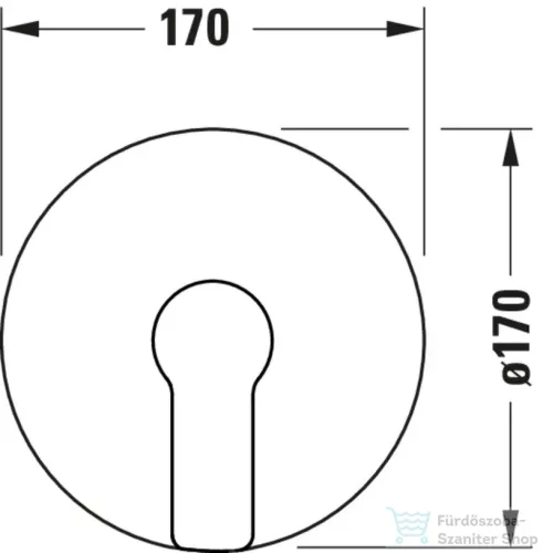Duravit D-CODE falsík alatti kád/zuhany csaptelep alaptest nélkül, matt fekete DC4210010046