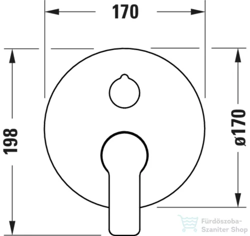 Duravit D-CODE falsík alatti kád/zuhany csaptelep alaptest nélkül, króm DC4210012010