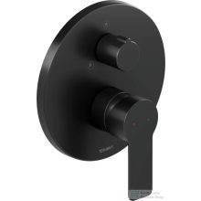   Duravit D-CODE falsík alatti kád/zuhany csaptelep alaptest nélkül, matt fekete DC4210012046