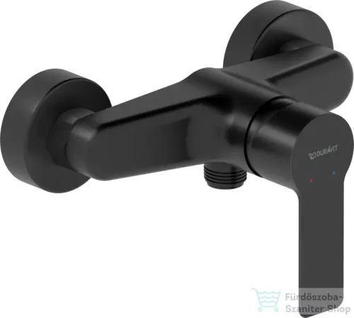 Duravit D-CODE zuhany csaptelep zuhanyszett nélkül, matt fekete DC4230001046
