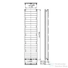 AQUALINE BONDI fürdőszobai radiátor, 600x1798mm, Antracit (DC455T)