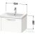 Duravit D-CODE 63,4x46 cm-es 1 fiókos alsószekrény mosdó és csaptelep nélkül, króm fogantyúval, márványos tölgy DC4666010550000