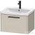 Duravit D-CODE 63,4x46 cm-es 1 fiókos alsószekrény mosdó és csaptelep nélkül, fekete fogantyúval, matt taupe DC46660BD910000