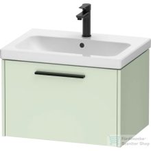   Duravit D-CODE 63,4x46 cm-es 1 fiókos alsószekrény mosdó és csaptelep nélkül, fekete fogantyúval, matt halványzöld DC46660BDHH0000