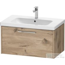   Duravit D-CODE 78,4x46 cm-es 1 fiókos alsószekrény mosdó és csaptelep nélkül, króm fogantyúval, márványos tölgy DC4667010550000