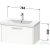 Duravit D-CODE 78,4x46 cm-es 1 fiókos alsószekrény mosdó és csaptelep nélkül, króm fogantyúval, márványos tölgy DC4667010550000