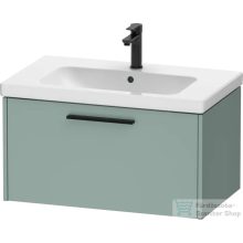   Duravit D-CODE 78,4x46 cm-es 1 fiókos alsószekrény mosdó és csaptelep nélkül, fekete fogantyúval, matt fjord zöld DC46670BDHG0000