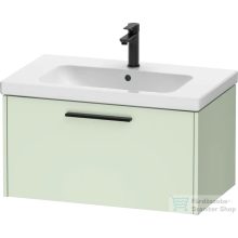  Duravit D-CODE 78,4x46 cm-es 1 fiókos alsószekrény mosdó és csaptelep nélkül, fekete fogantyúval, matt halványzöld DC46670BDHH0000 