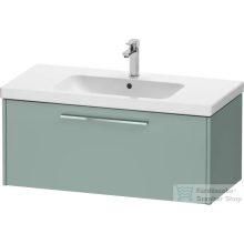   Duravit D-CODE 98,4x46 cm-es 1 fiókos alsószekrény mosdó és csaptelep nélkül, króm fogantyúval, matt fjord zöld DC4668010HG0000