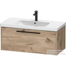   Duravit D-CODE 98,4x46 cm-es 1 fiókos alsószekrény mosdó és csaptelep nélkül, fekete fogantyúval, márványos tölgy DC46680BD550000