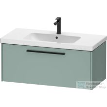   Duravit D-CODE 98,4x46 cm-es 1 fiókos alsószekrény mosdó és csaptelep nélkül, fekete fogantyúval, matt fjord zöld DC46680BDHG0000
