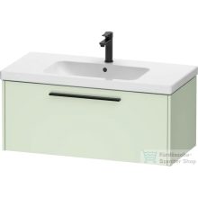   Duravit D-CODE 98,4x46 cm-es 1 fiókos alsószekrény mosdó és csaptelep nélkül, fekete fogantyúval, matt halványzöld DC46680BDHH0000