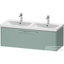   Duravit D-CODE 118,4x46 cm-es 1 fiókos alsószekrény mosdó és csaptelep nélkül, króm fogantyúval, matt fjord zöld DC4669010HG0000