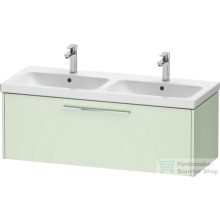   Duravit D-CODE 118,4x46 cm-es 1 fiókos alsószekrény mosdó és csaptelep nélkül, króm fogantyúval, matt halványzöld DC4669010HH0000