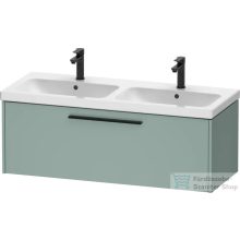   Duravit D-CODE 118,4x46 cm-es 1 fiókos alsószekrény mosdó és csaptelep nélkül, fekete fogantyúval, matt fjord zöld DC46690BDHG0000