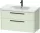 Duravit D-CODE 98,4x46 cm-es 2 fiókos alsószekrény mosdó és csaptelep nélkül, fekete fogantyúval, matt halványzöld DC46730BDHH0000