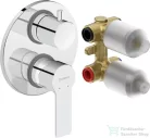 Duravit D-CODE falsík alatti kád/zuhany csaptelep alaptesttel, króm DC5210008010