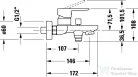 Duravit D-CODE kádtöltő csaptelep, króm DC5230001010