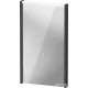 Duravit D-CODE 40x70 cm-es tükör LED világítással, matt grafit DC7075049490000
