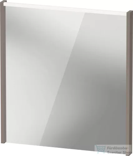 Duravit D-CODE 65x70 cm-es tükör LED világítással, matt bazalt DC7076043430000