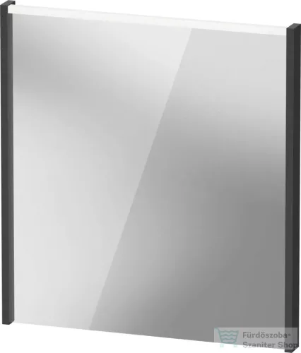 Duravit D-CODE 65x70 cm-es tükör LED világítással, matt grafit DC7076049490000