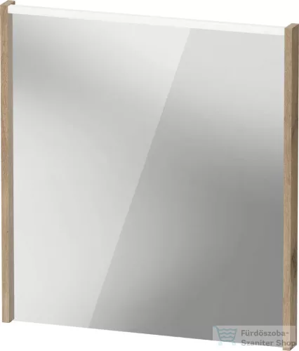 Duravit D-CODE 65x70 cm-es tükör LED világítással, márványos tölgy DC7076055550000