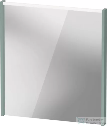 Duravit D-CODE 65x70 cm-es tükör LED világítással, matt fjord zöld DC70760HGHG0000