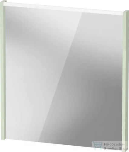 Duravit D-CODE 65x70 cm-es tükör LED világítással, matt halványzöld DC70760HHHH0000