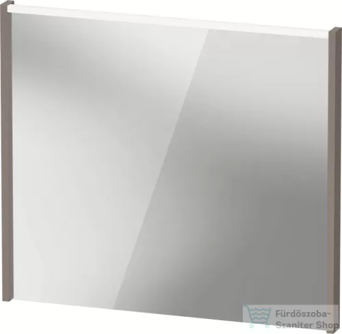Duravit D-CODE 80x70 cm-es tükör LED világítással, matt bazalt DC7077043430000