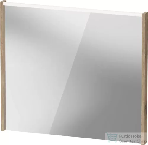 Duravit D-CODE 80x70 cm-es tükör LED világítással, márványos tölgy DC7077055550000