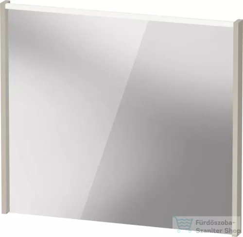 Duravit D-CODE 80x70 cm-es tükör LED világítással, matt taupe DC7077091910000