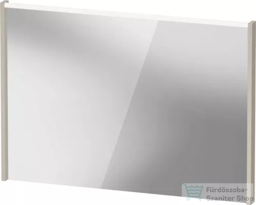 Duravit D-CODE 100x70 cm-es tükör LED világítással, matt taupe DC7078091910000