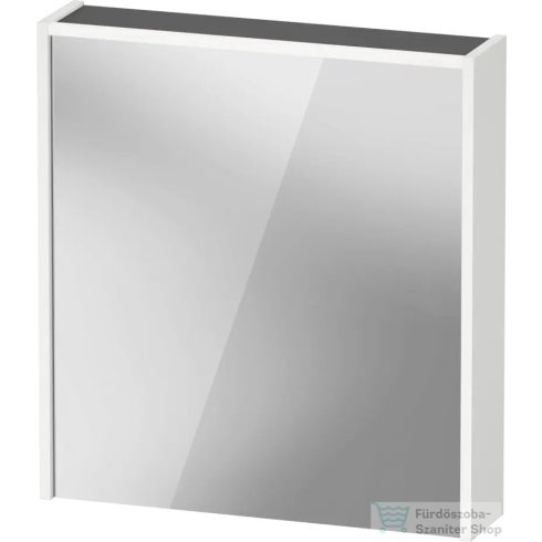 Duravit D-CODE 65x70 cm-es tükrös szekrény világítással, dugaljjal, balos, matt fehér DC7105L18180000