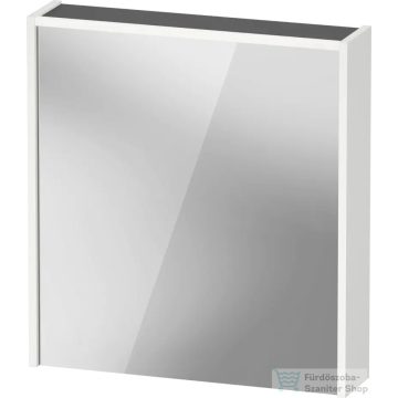   Duravit D-CODE 65x70 cm-es tükrös szekrény világítással, dugaljjal, balos, fényes fehér DC7105L22220000