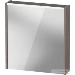   Duravit D-CODE 65x70 cm-es tükrös szekrény világítással, dugaljjal, balos, matt bazalt DC7105L43430000