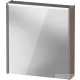Duravit D-CODE 65x70 cm-es tükrös szekrény világítással, dugaljjal, balos, matt bazalt DC7105L43430000