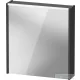 Duravit D-CODE 65x70 cm-es tükrös szekrény világítással, dugaljjal, balos, matt grafit DC7105L49490000