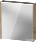 Duravit D-CODE 65x70 cm-es tükrös szekrény világítással, dugaljjal, balos, márványos tölgy DC7105L55550000