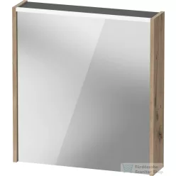   Duravit D-CODE 65x70 cm-es tükrös szekrény világítással, dugaljjal, balos, márványos tölgy DC7105L55550000