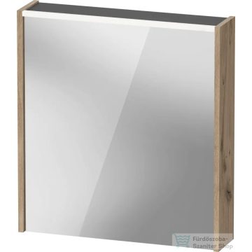   Duravit D-CODE 65x70 cm-es tükrös szekrény világítással, dugaljjal, balos, márványos tölgy DC7105L55550000